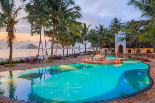 Bluebay Beach Resort and Spa - one of the best beach resorts and hotels in Zanzibar beach you can book with Adeli Kenya Safaris
