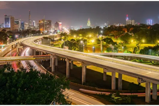Nairobi Expressway at night Adeli Kenya Safaris best Africa sustainable safari tour company in Kenya