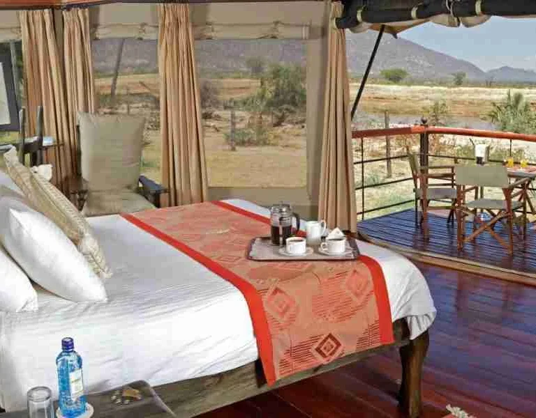 Tent Interior Adeli Kenya Safaris best Africa sustainable safari tour company in Kenya