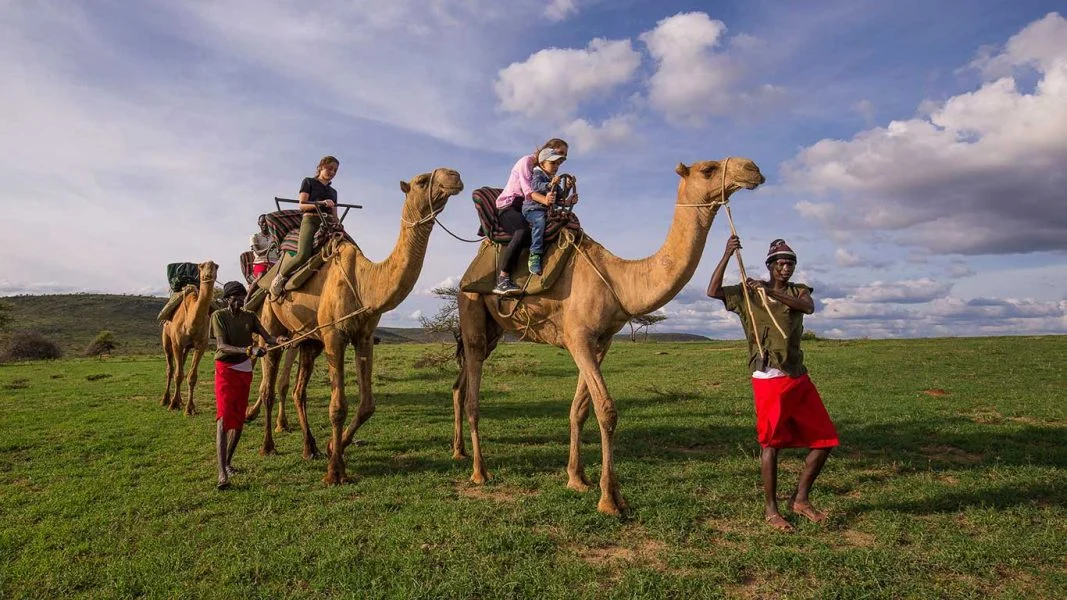 Elewana Loisaba Tented Camp activities camel trekking