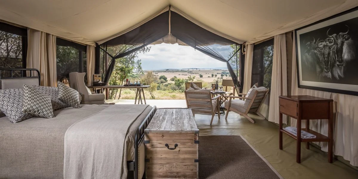 Entim Mara Camp Luxury tented safari camp at Masai Mara National Reserve in Kenya