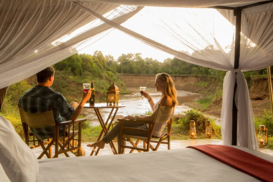 Sentinel Mara Camp Luxury safari teneted camp in Masai Mara National Reserve book with Adeli Kenya Safaris the best Africa sustainable safari tour operator in Kenya and Tanzania scaled scaled