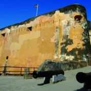 Fort Jesus in Mombasa Kenya an attraction built in 1593 and declared a UNESCO World Heritage site in 2011. Go Explore with Adeli Kenya Safaris