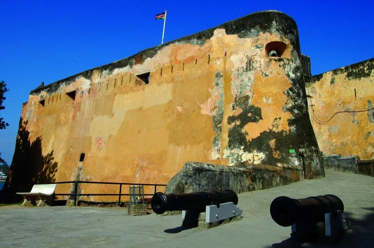 Fort Jesus in Mombasa Kenya - an attraction built in 1593 and declared a UNESCO World-Heritage site in-2011. Go Explore with Adeli Kenya Safaris