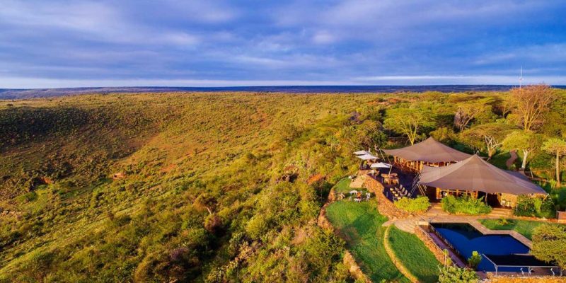 Infinity-pool at Elewana Loisaba safari camp