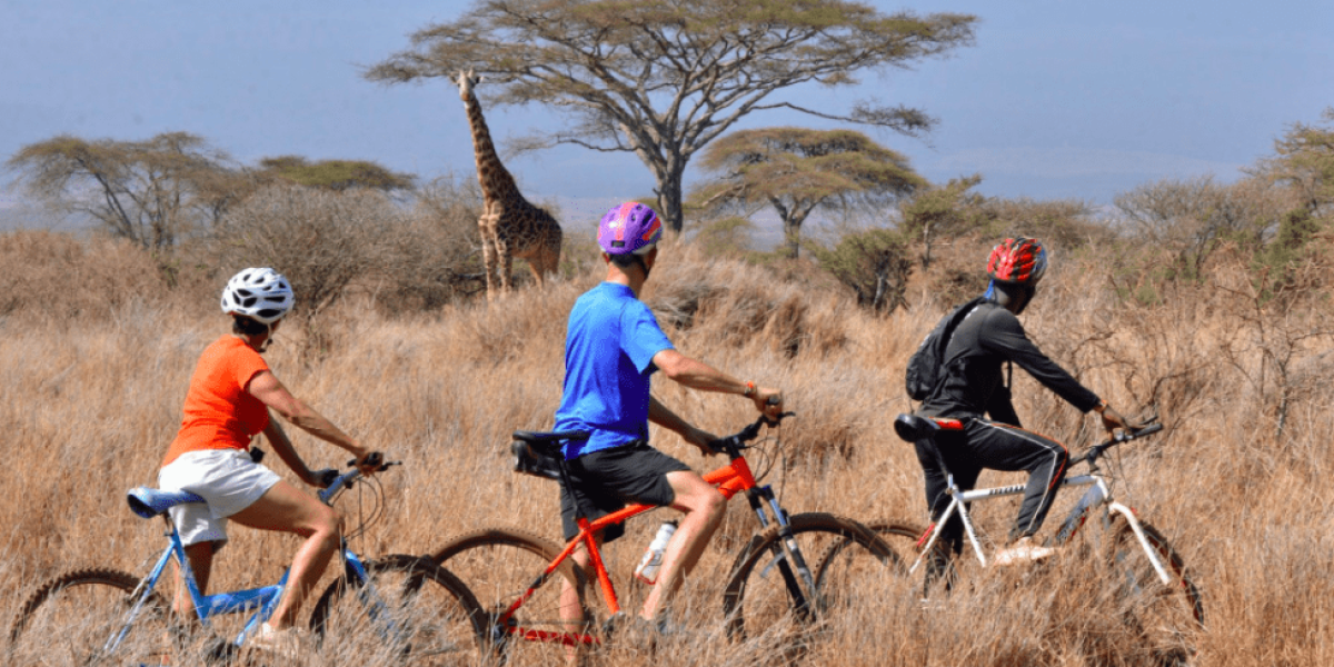 Satao Elerai Camp Amboseli National Park mountain biking safari   Adeli Kenya Safaris   best Africa sustainable safari tour company in Kenya